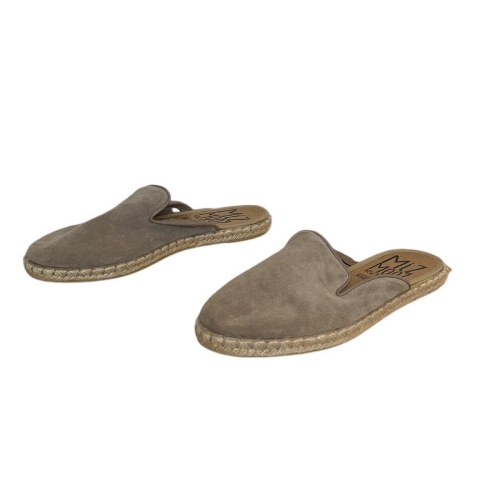 Miz Mooz Taupe Suede Slip-On Mules